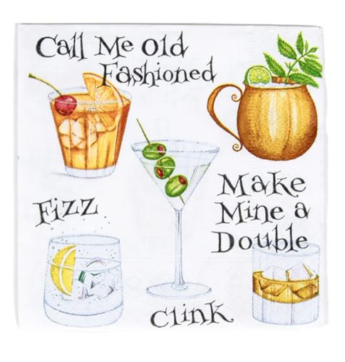 COCKTAIL HOUR COCKTAIL NAPKINS
