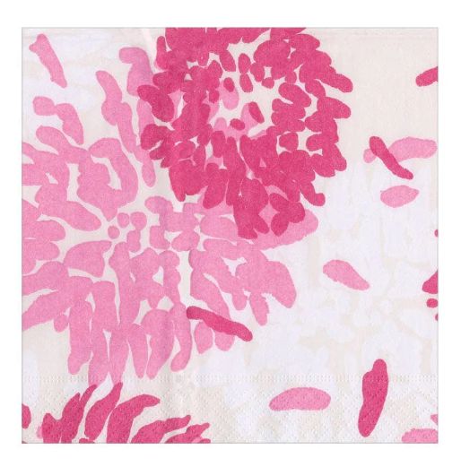 CHRYSANTHEMUM RASPBERRY COCKTAIL NAPKINS