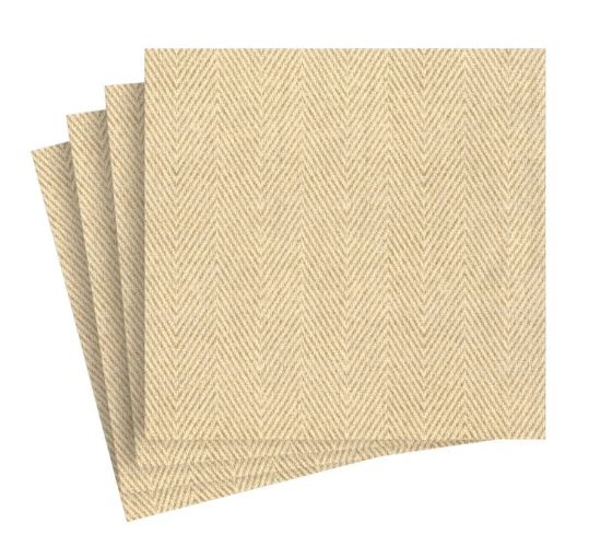 JUTE NATURAL PAPER LINEN COCKTAIL NAPKINS