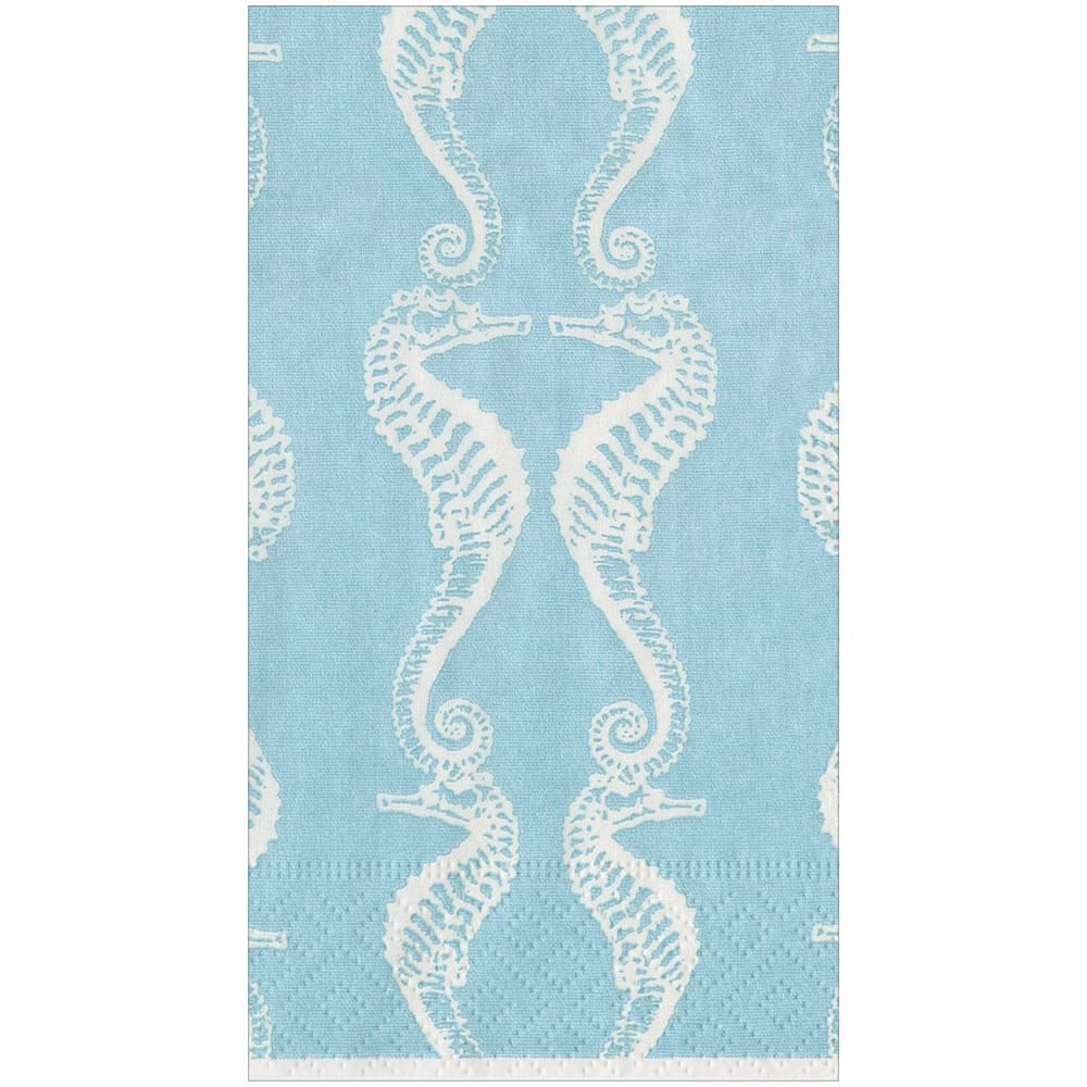 SEAHORSES ROBIN'S EGG HOSTESS NAPKINS