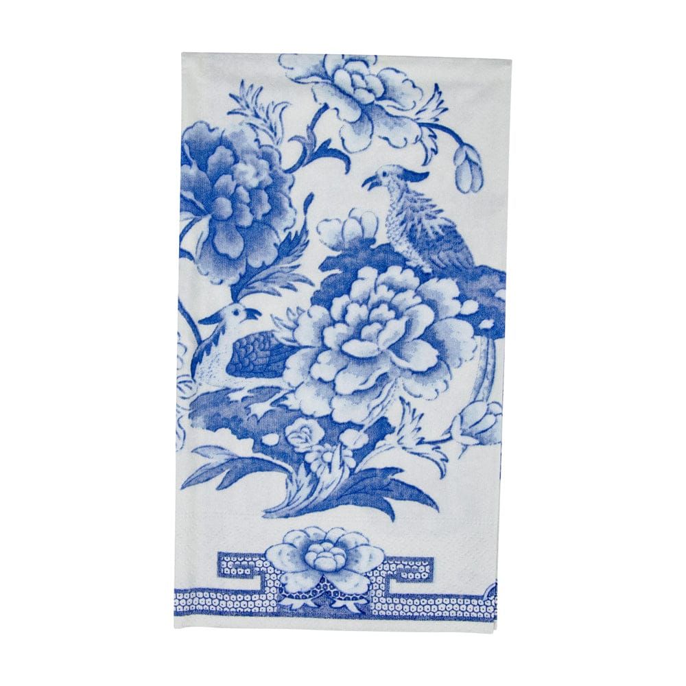 BLUE AND WHITE HOSTESS NAPKINS