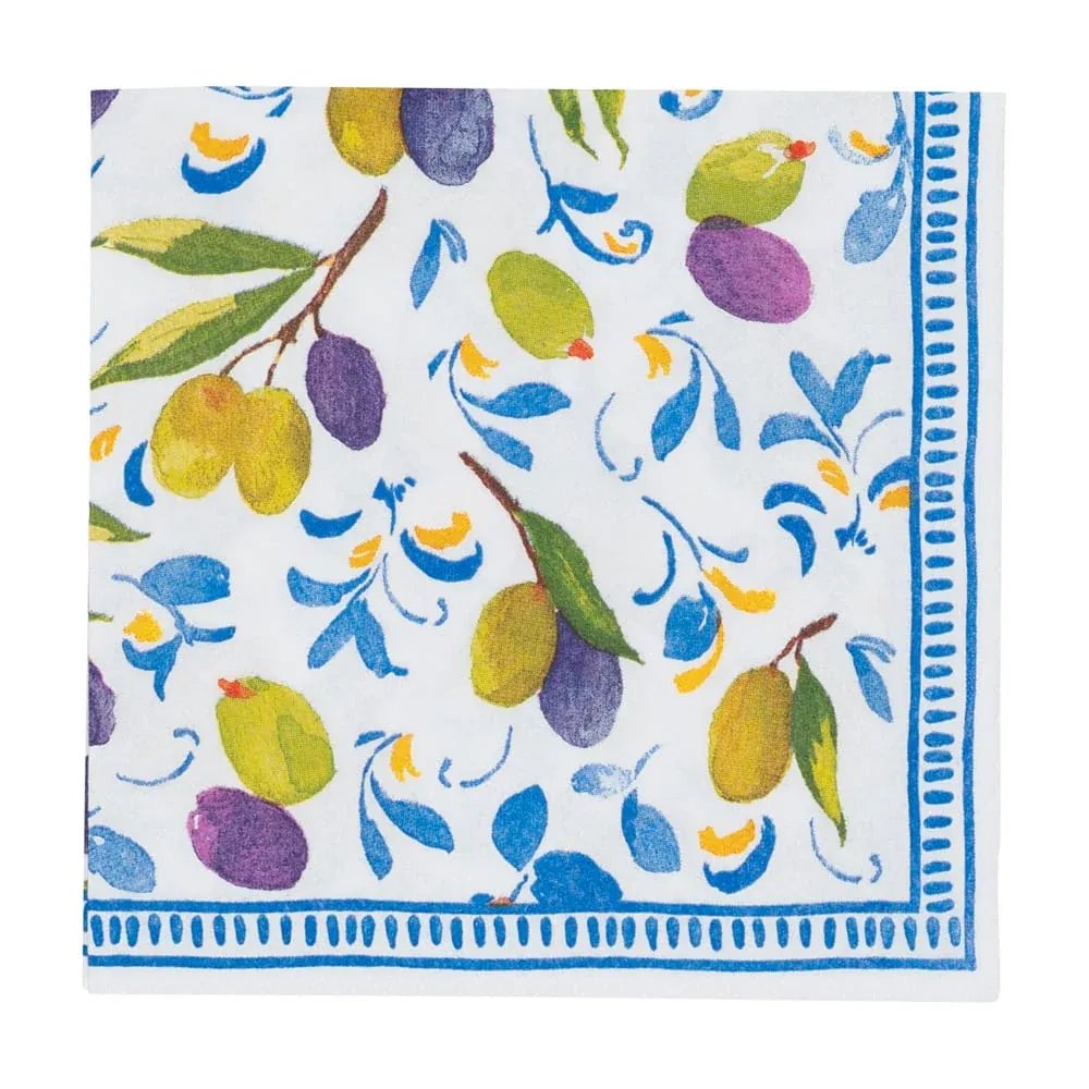 MEDITERRANEAN BLUE COCKTAIL NAPKINS