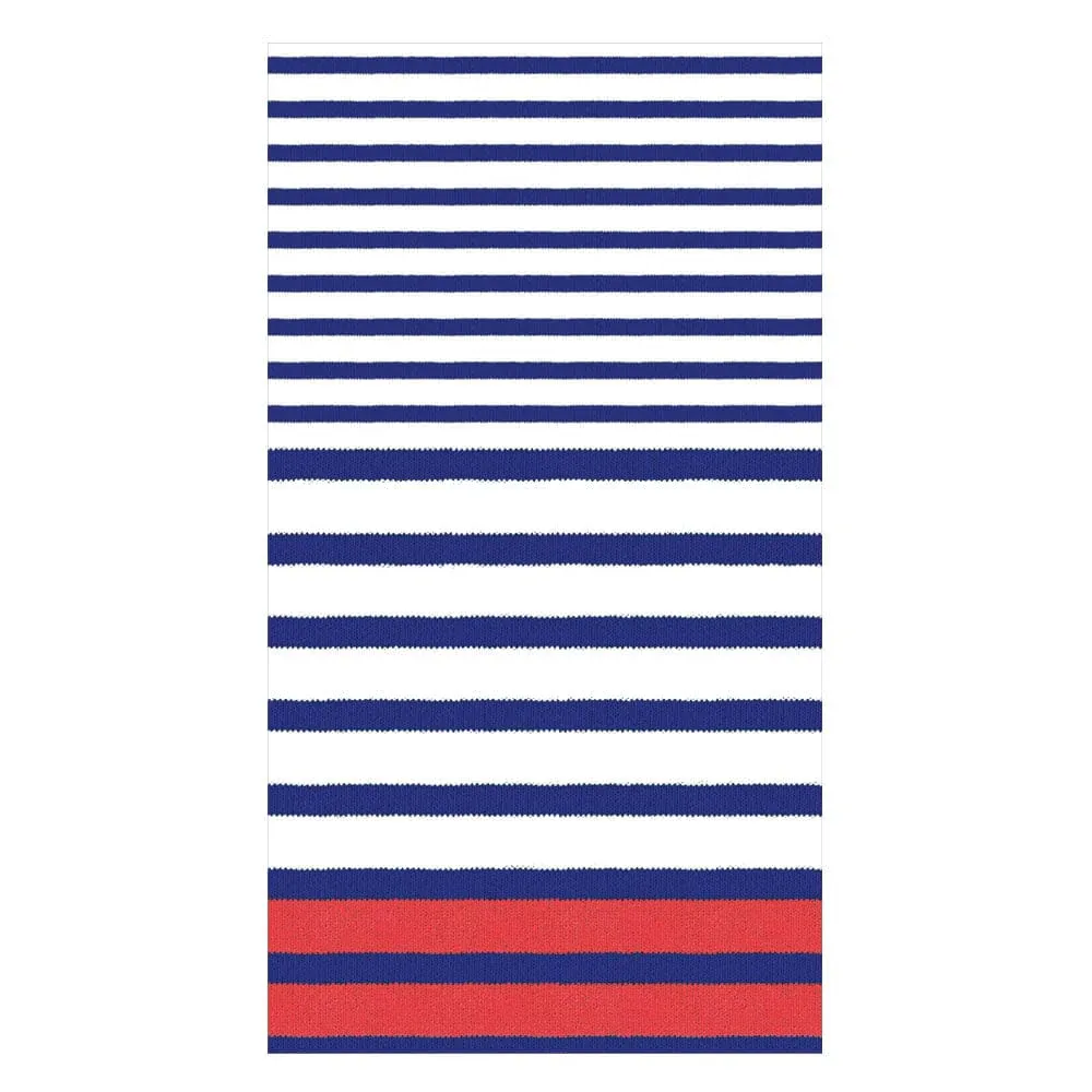BRETON STRIPE BLUE HOSTESS NAPKINS