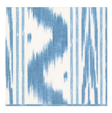 TOILE DE NANTES BLUE-PAPER LINEN COCKTAIL NAPKINS