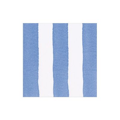 CAFE STRIPE BLUE PAPER LINEN COCKTAIL NAPKINS