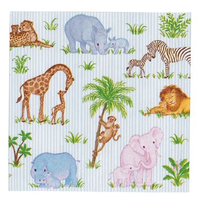 SAFARI BABY COCKTAIL NAPKINS