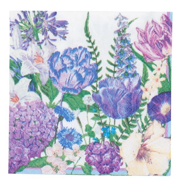 SHADES OF BLUE COCKTAIL NAPKINS