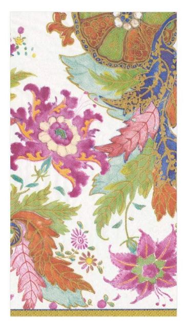 TOBACCO LEAF IVORY HOSTESS NAPKINS