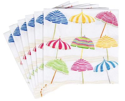 BEACH UMBRELLAS COCKTAIL NAPKINS