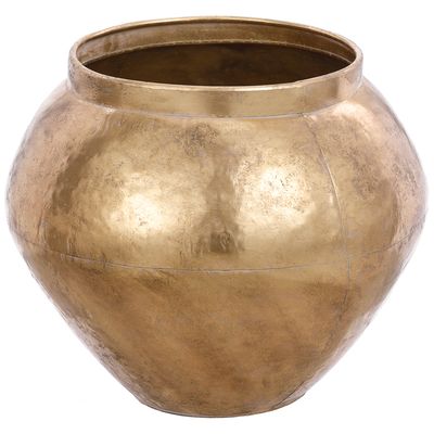 16"METAL PLANTER GO/AT