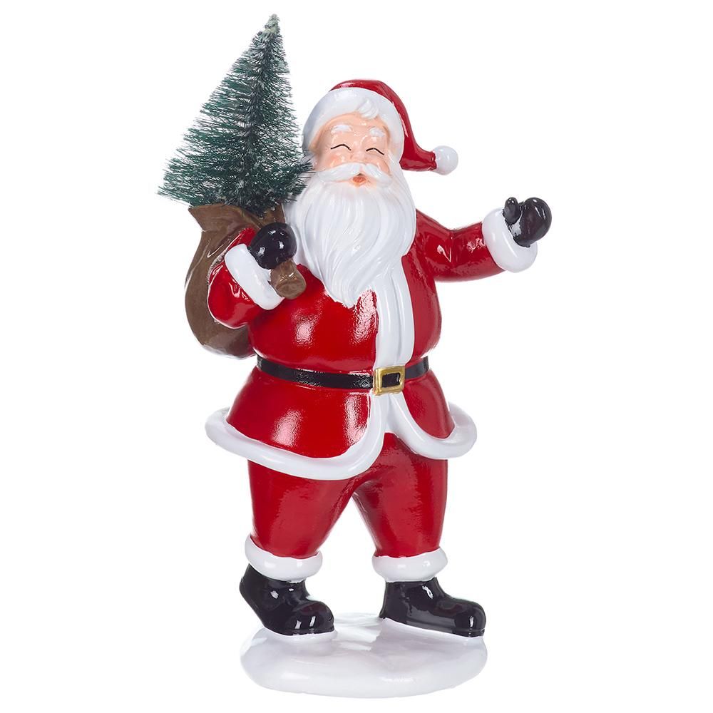 14"SANTA HOLDING A TREE RE/GR