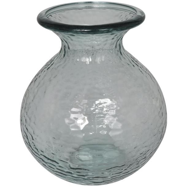 RECYCLED GLASS VASE 11"W, 13"H