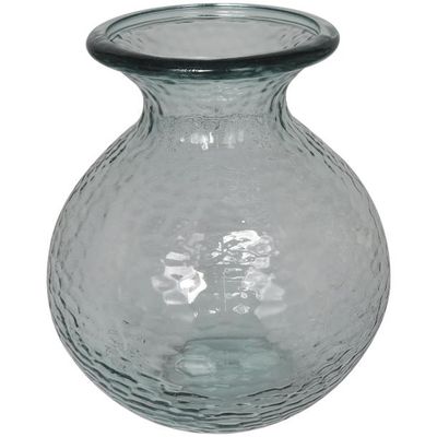 RECYCLED GLASS VASE 11"W, 13"H