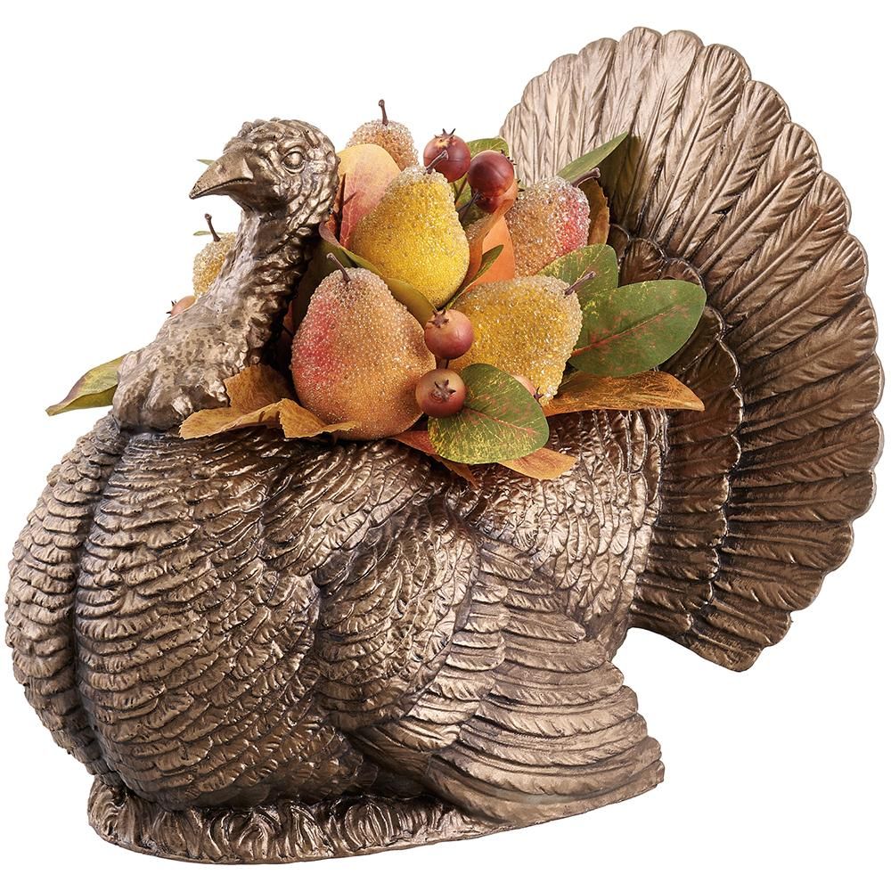 15"BEADED PEAR/BERRY TURKEY