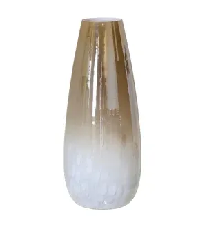 Smoky Ombre Milky White Vase