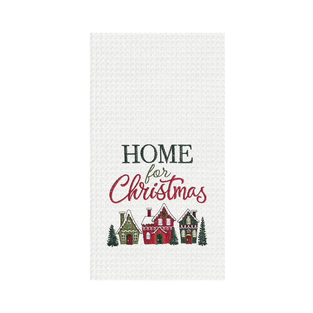 Home for Christmas Village Towel