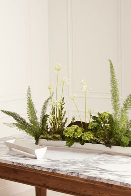 White Edison Tray 34.5"x 4"x 3"