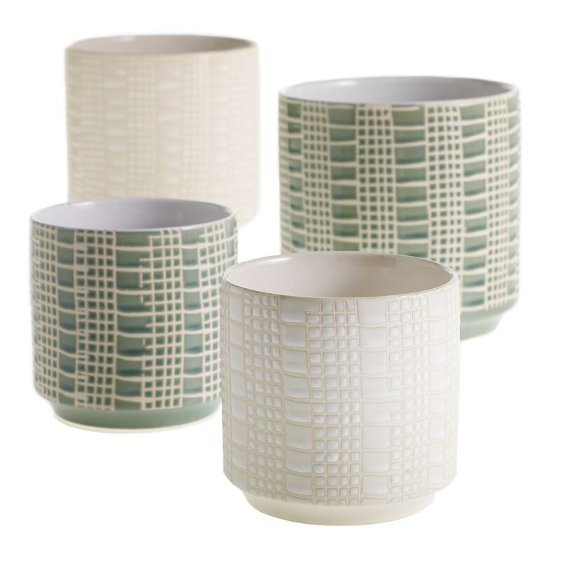 Zati Pot 6.5"x 6.75" green