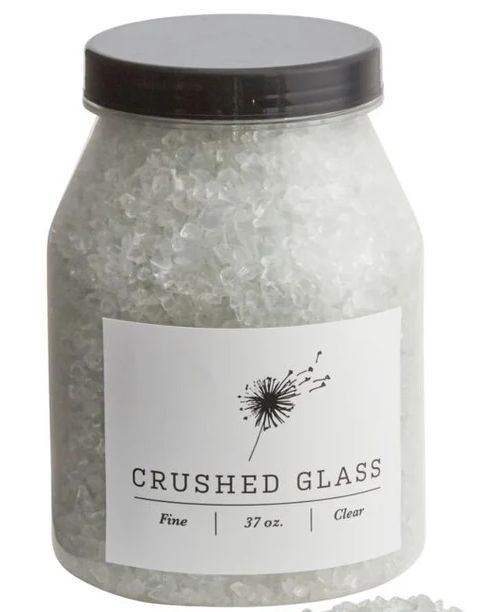 Fine White Crushed Glass 37oz