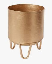Juneau Hammered Pot with Stand 10"x 13"