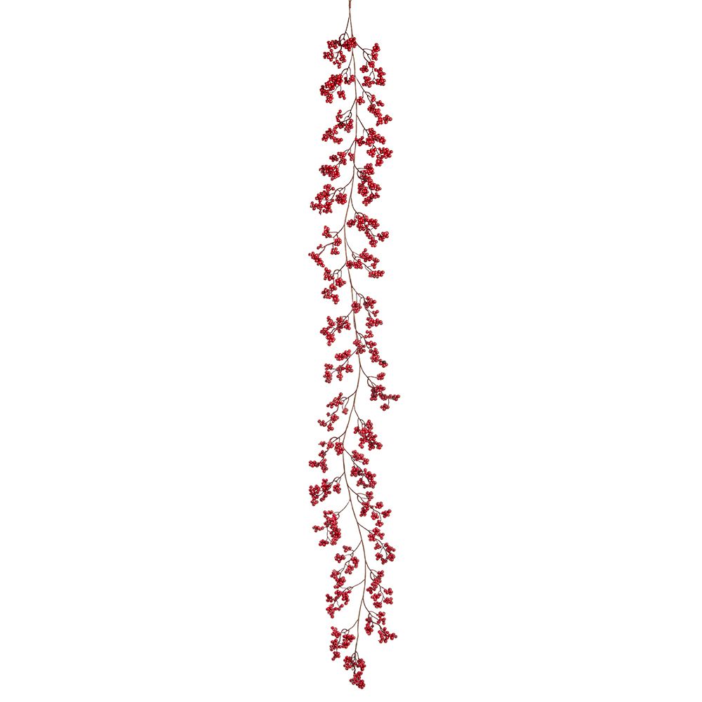 5' BERRY GARLAND RED