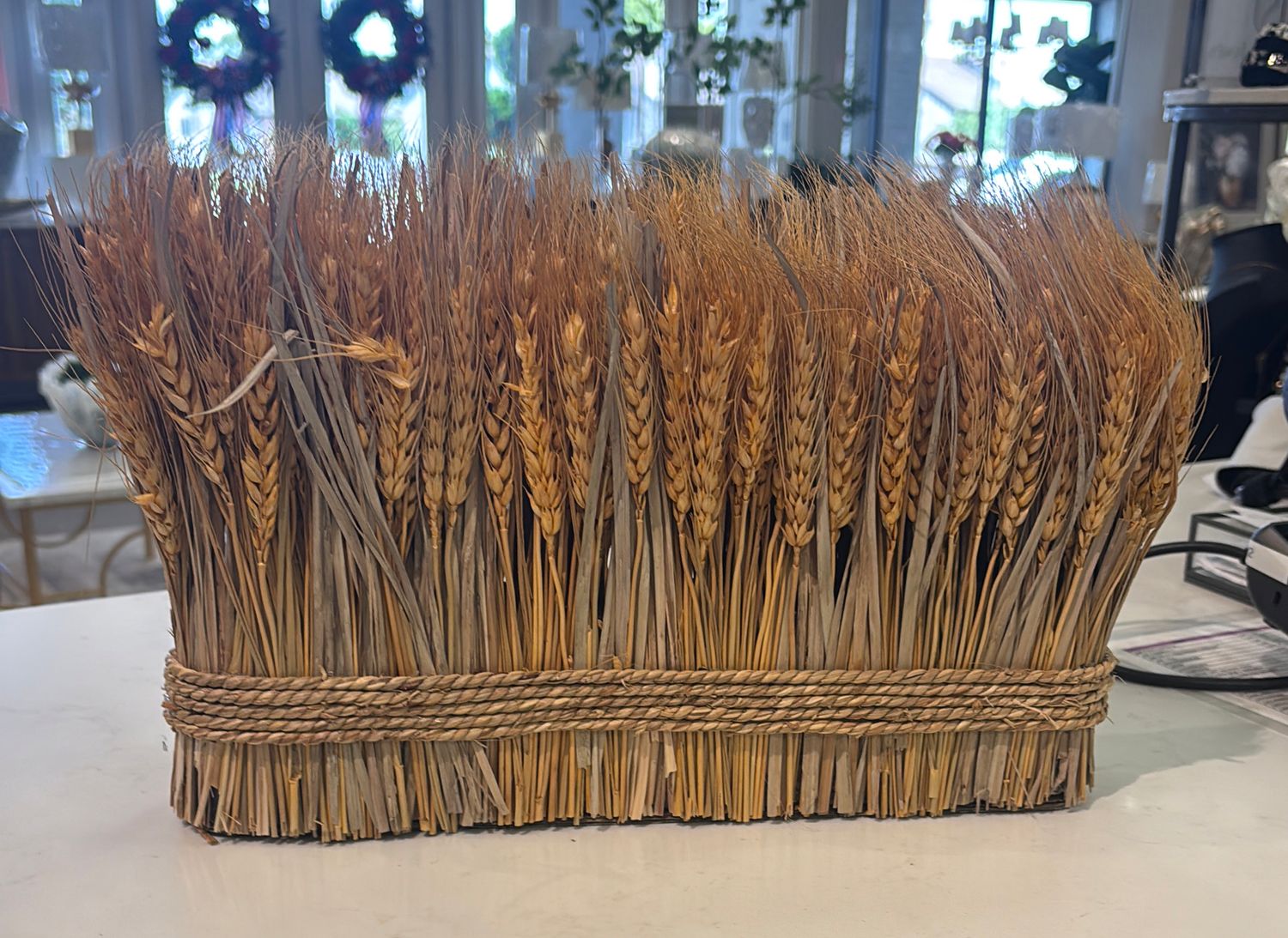 9.8" PRESERVED WHEAT GRASS STAND