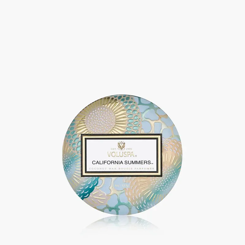 CALIFORNIA SUMMERS 4 OZ TIN CANDLE