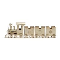 Train on Track 36"L x 11.5"H Iron