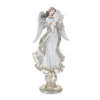 Angel w/Dove 20"H Resin