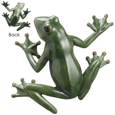 8"FROG WALL DECOR GR