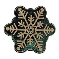 Snowflake Pillow 16"D Polyester