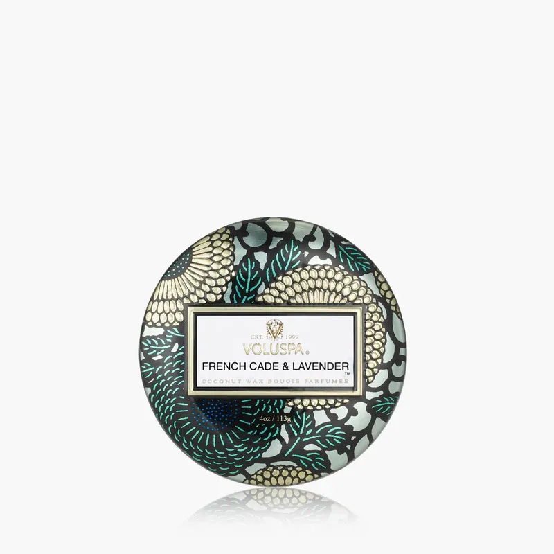 4 oz French Cade Lavender Mini Tin Candle