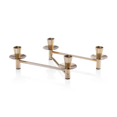 Méduse 4 Tier Expandable Taper Holder Polished Gold