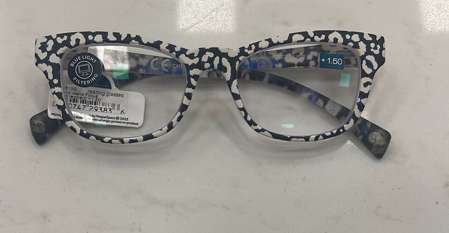 PEEPERS ORCHID ISLAND FOCUS WHITE LEOPARD READERS