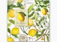 LEMON BASIL COCKTAIL NAPKINS