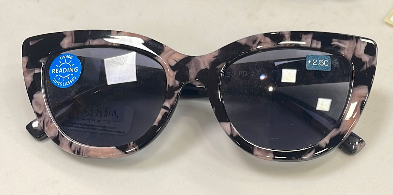 PEEPERS CAPRI SUN BLACK MARBLE +2.50