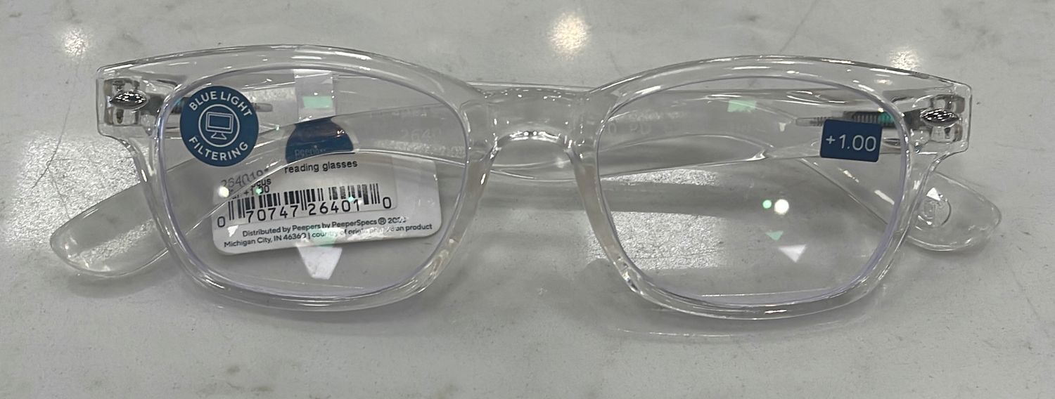 CLEAR +1.00 READERS
