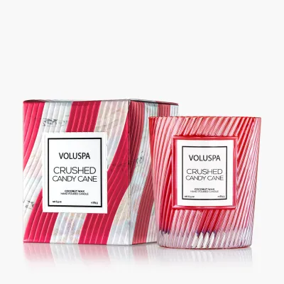 Crushed Candy Cane Classic Candle - 6.5 OZ
