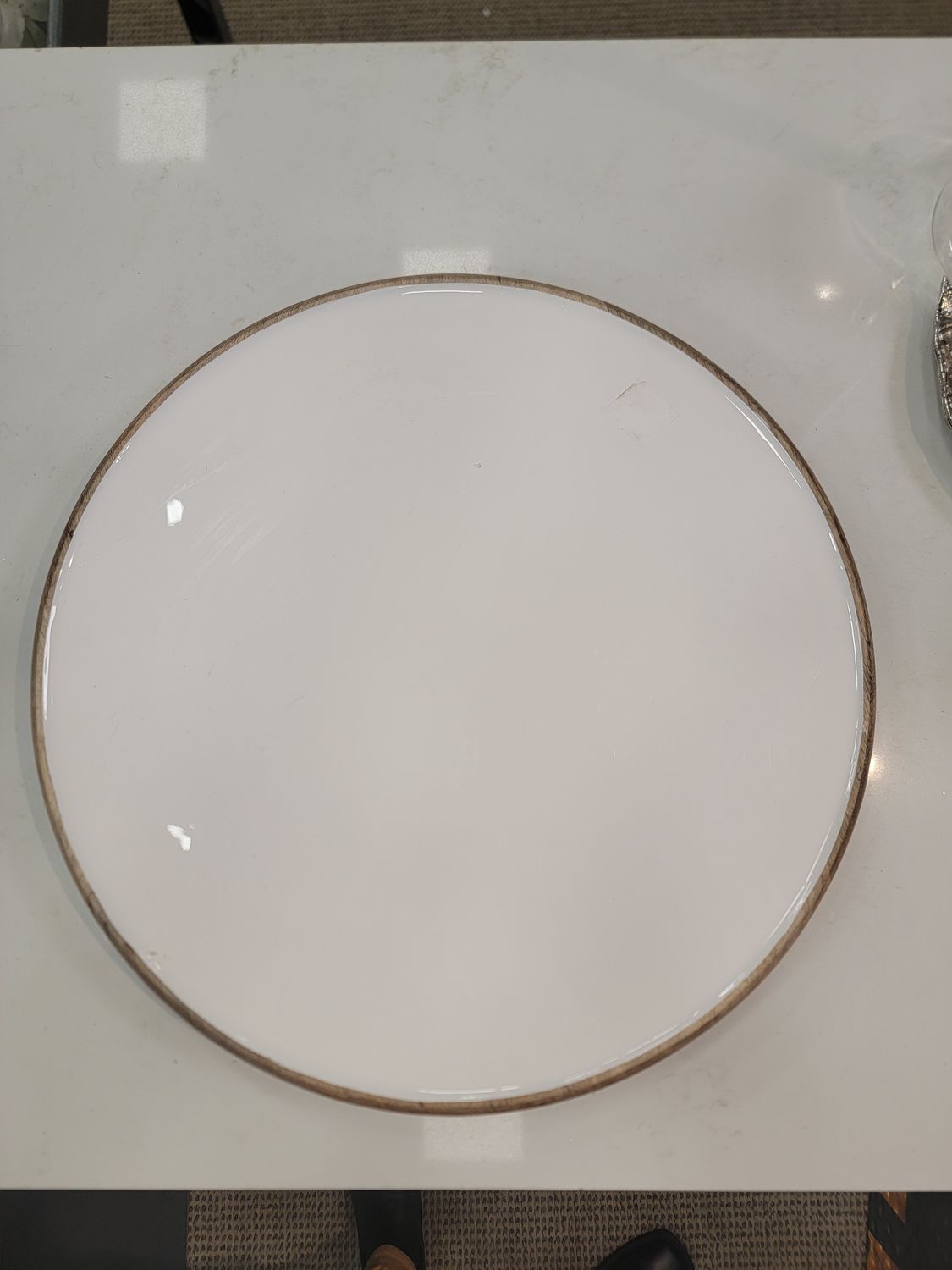 MANGO WOOD LAZY SUSAN 18"