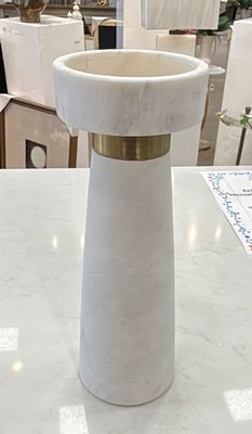 Marble and Gold Candle Holder