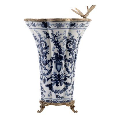 Vase with Bronze Ormolu-Azure Casey