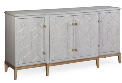 GRAY PERRINE FOUR DOOR CABINET