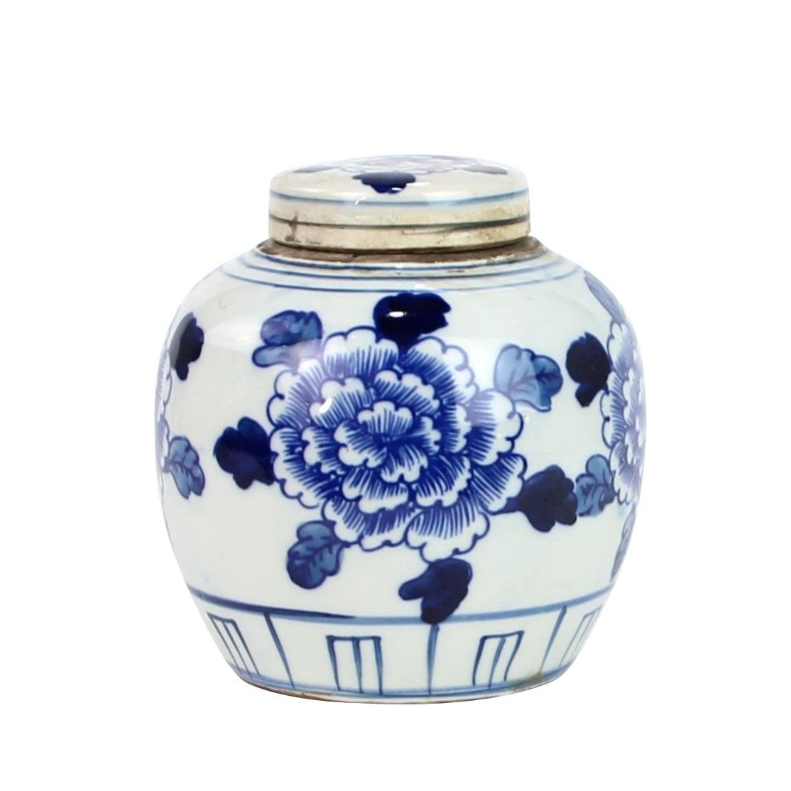 Lamp of Blue And White Ancestor Mini Jar The Peony