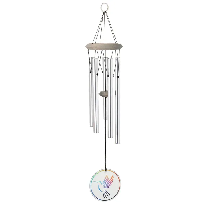 HABITATS CHIME GLASS HUMMINGBIRD