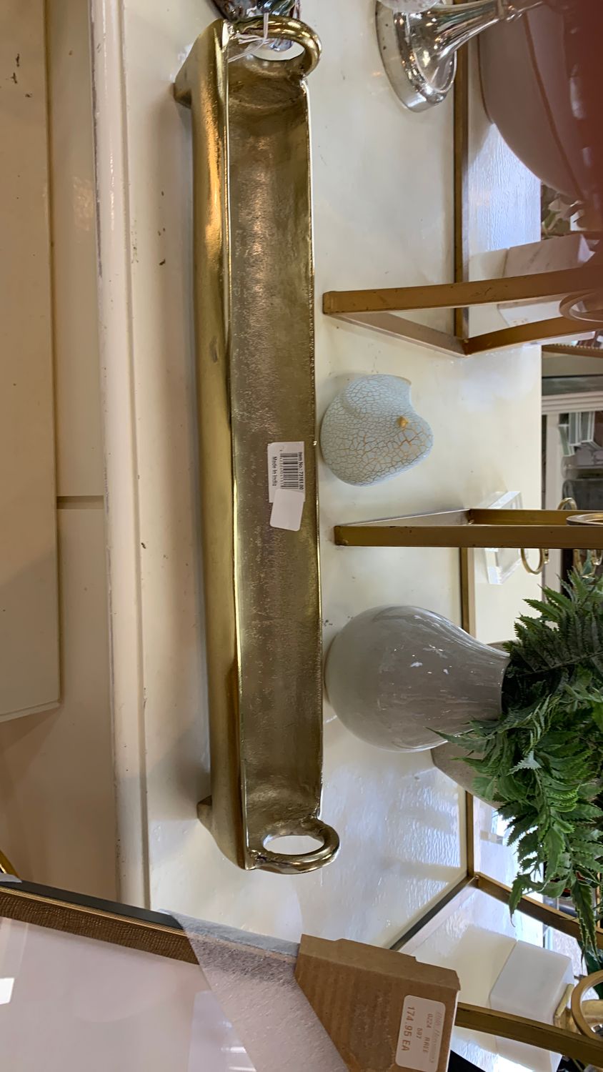 Gold table accent Candle/Plant holder