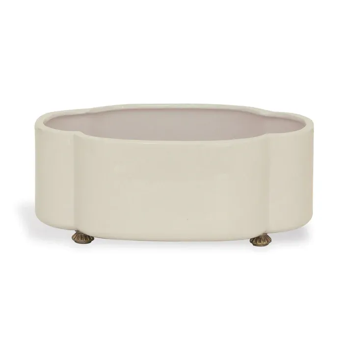 Carol Oval Cream Planter