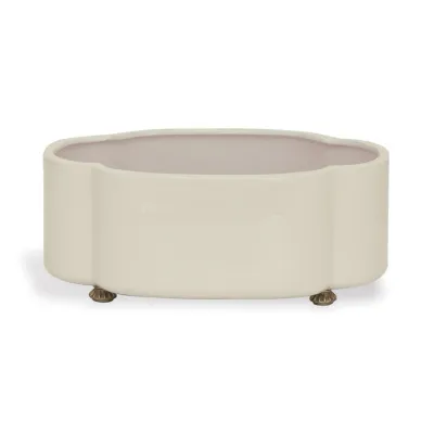 Carol Oval Cream Planter