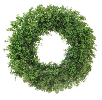 BOXWOOD WREATH 30" GREEN