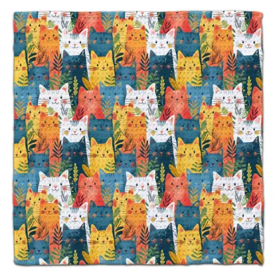 COLORFUL KITTIES ECO-FRIENDLY WASHCLOTH