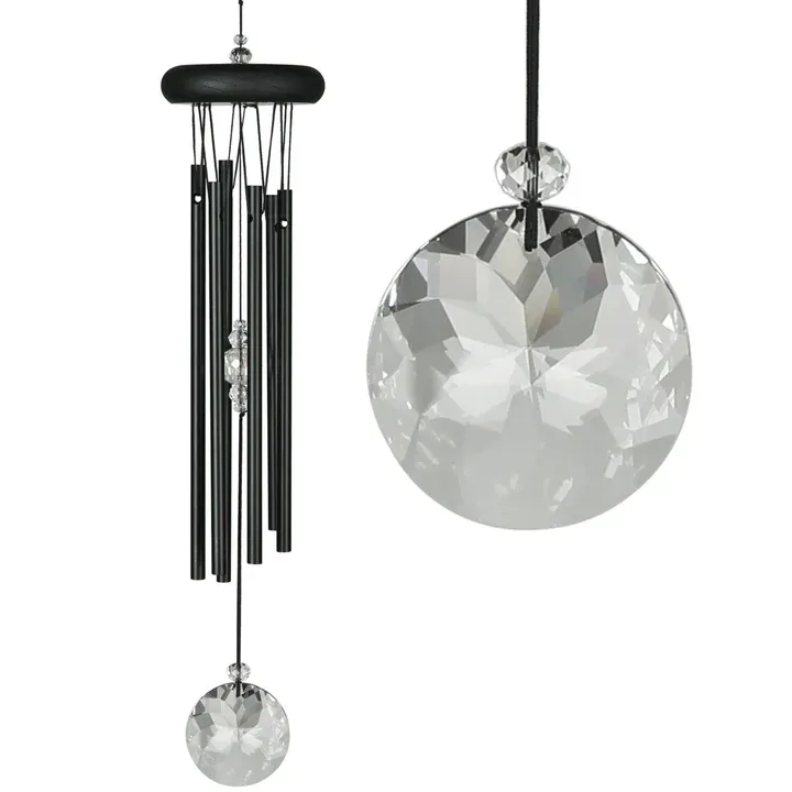 CRYSTAL MEDITATION CHIME BLACK WOODSTOCK